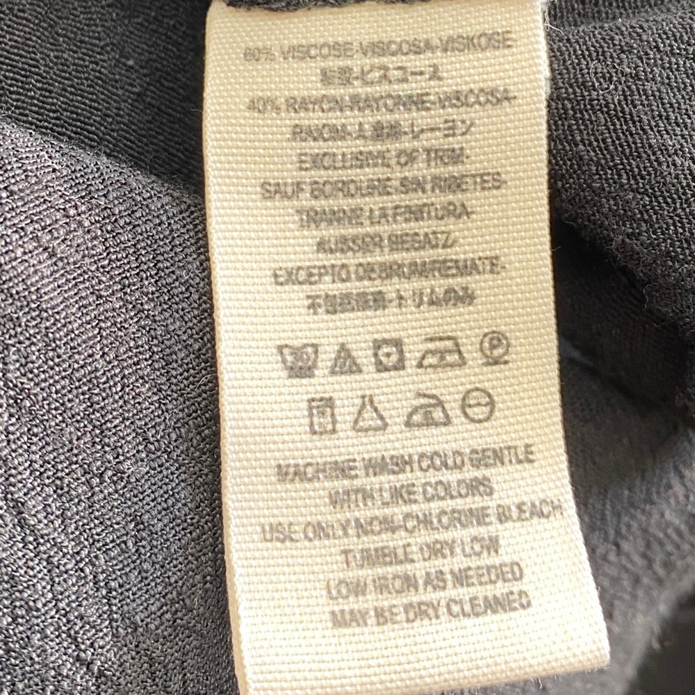 💕SALE💕 Free People Black Wildest Moment Lace Up Gathered Waist Boho Tunic Top - Picture 8 of 9